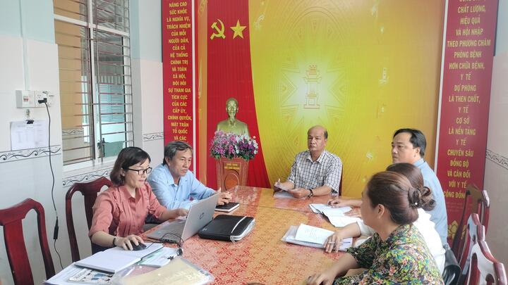 Trung tâm Y tế Đông Hải kiểm tra hoạt động các Trạm y tế xã, thị trấn 6 tháng đầu năm 2024